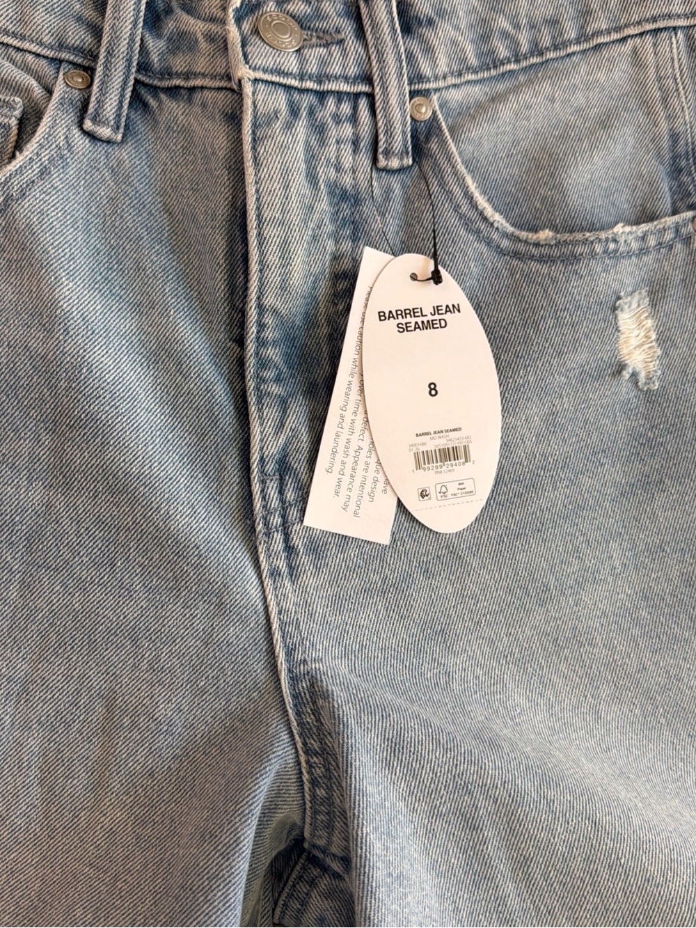 NWT scoop barrel jeans size 8 - Picture 3 of 6